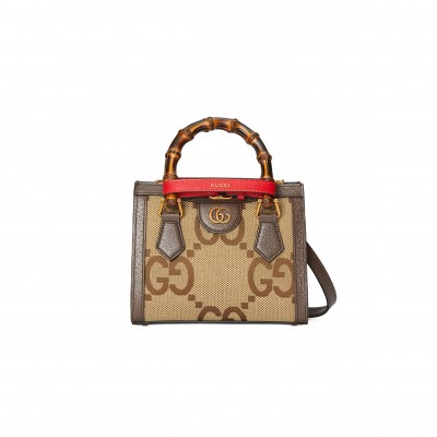 GUCCI DIANA JUMBO GG MINI TOTE BAG 655661 (20*16*10cm)